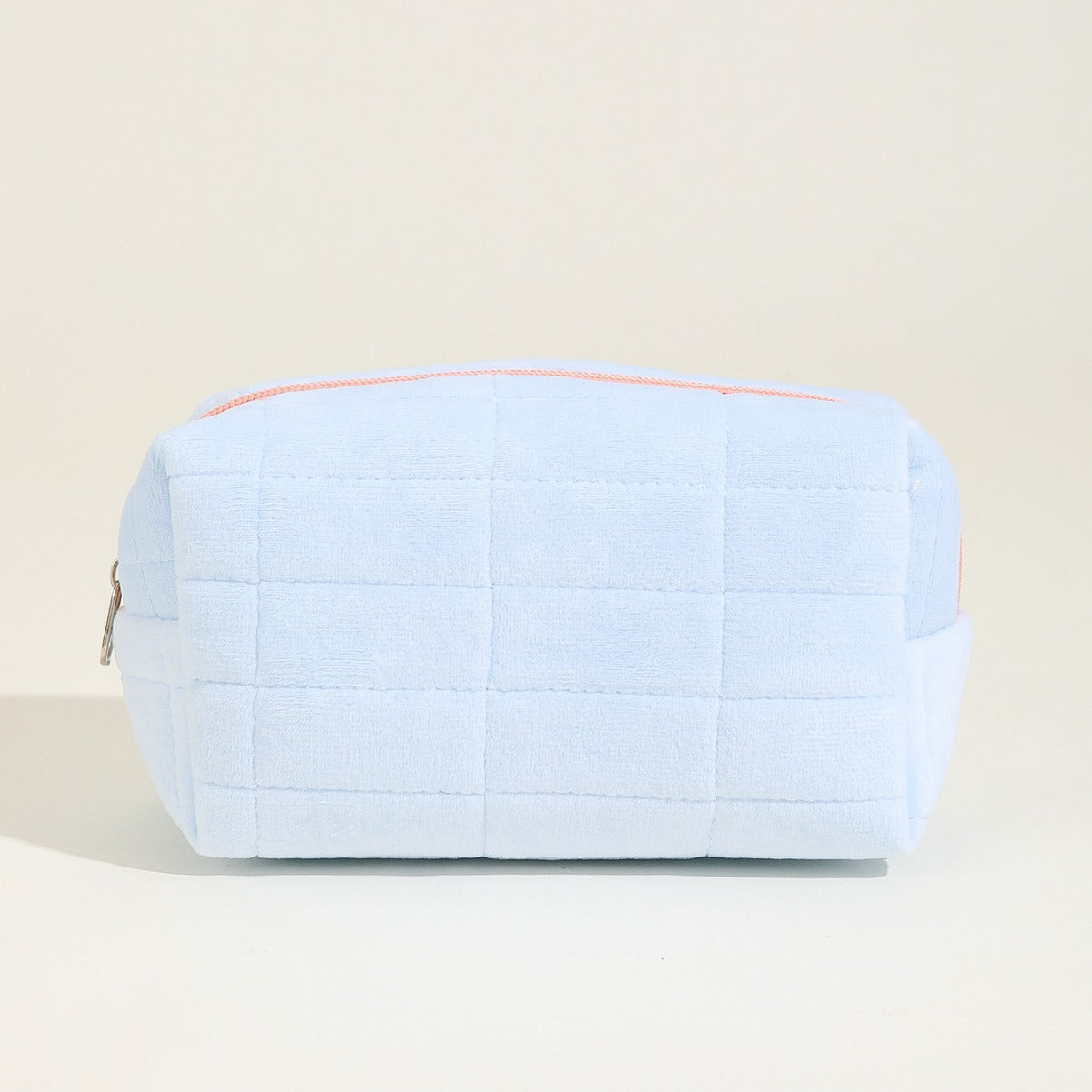 Wholesale Solid Color Cosmetic Bag Storage Bag Plaid Quilted Cute Pillow Bag Pencil Bag